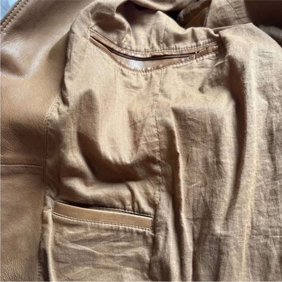 Stetson Leather Jacket Women’s Size Small Tan - Picture 10 of 12